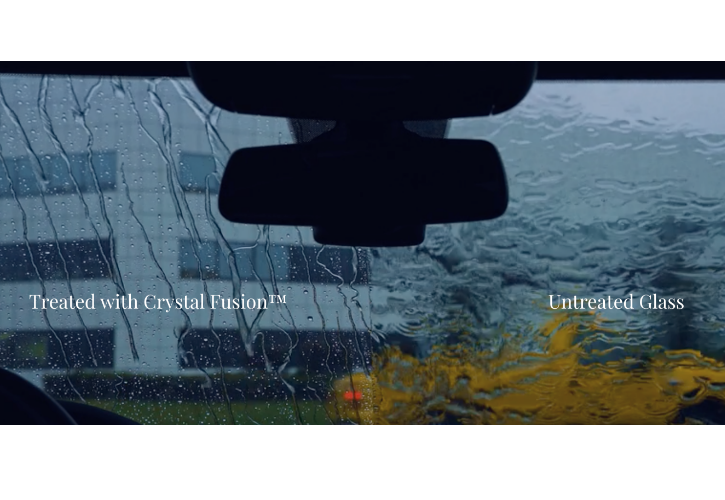 Compare CrystalFusion against a regular windshield